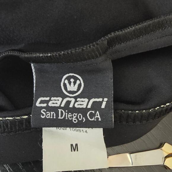 Canari Cycle Wear Black Pro Tour Knicker Padded Athletic Biking Women's M NWT - Picture 6 of 7